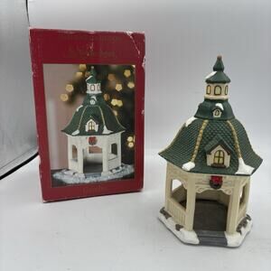 St‎ Nicholas Square Village Collection 8" Gazebo 1999 Christmas Vintage